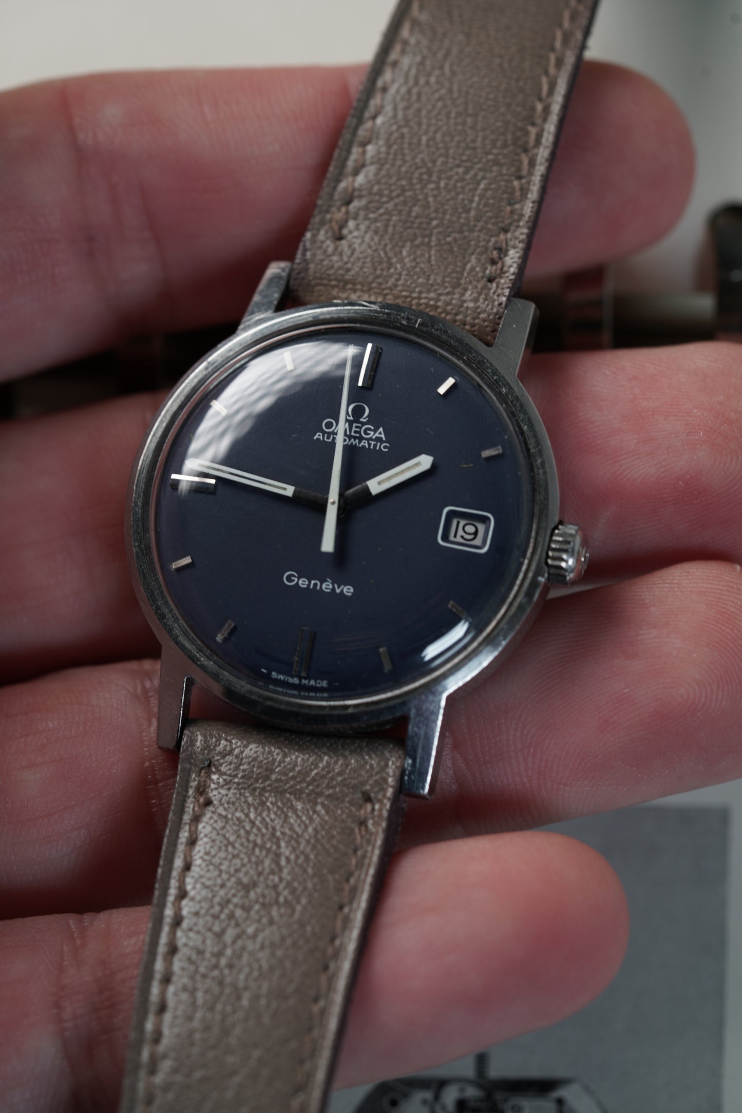 OMEGA BLU DIAL RARO