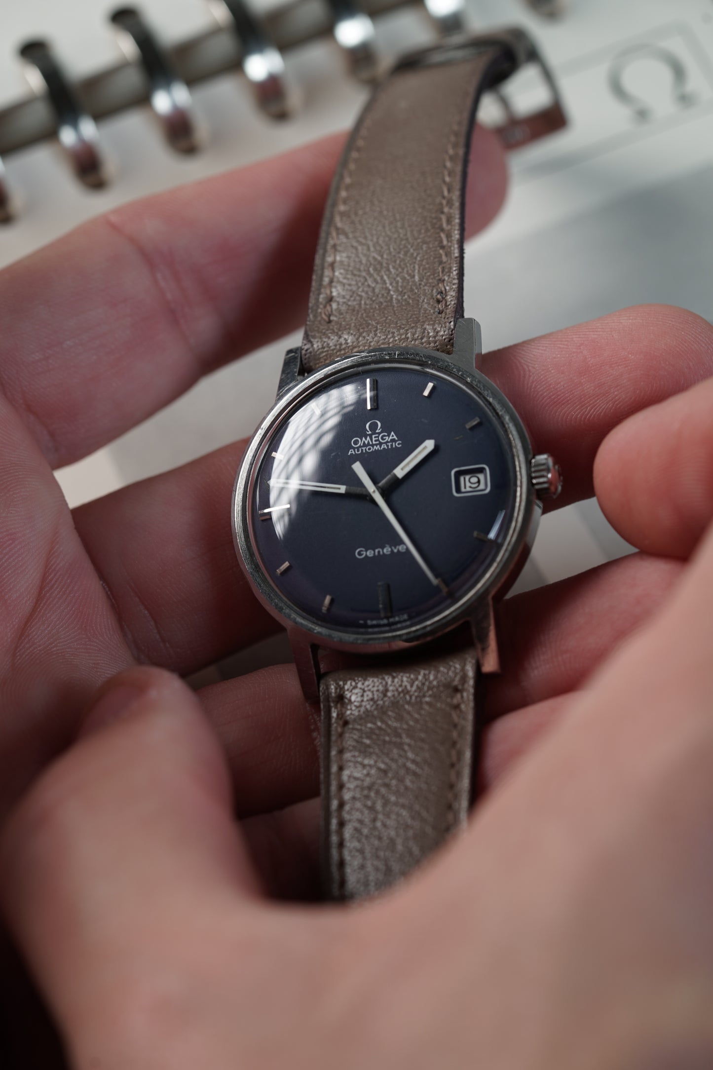 OMEGA BLU DIAL RARO