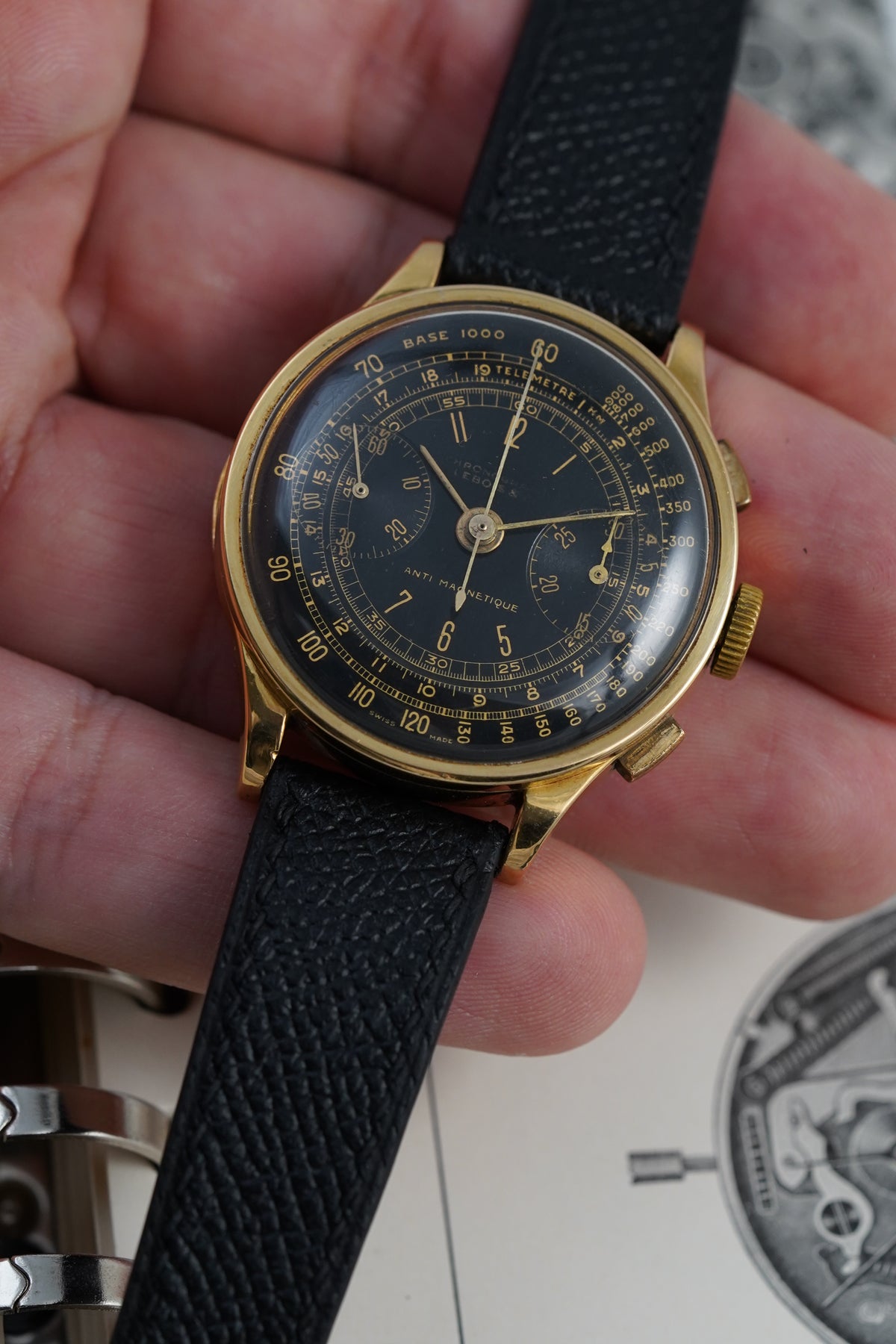 LEBOIS CHRONO 18KT