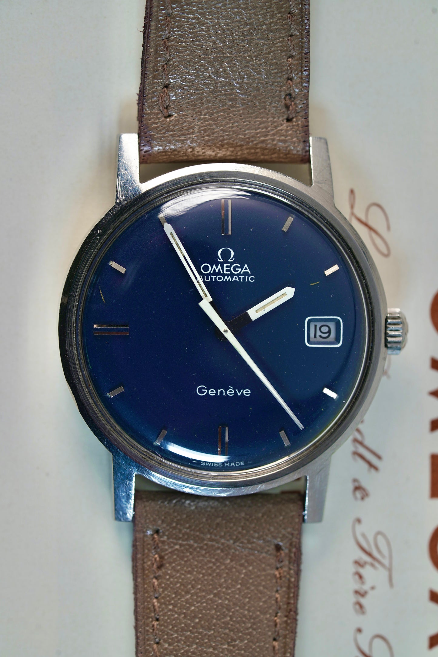 OMEGA BLU DIAL RARO